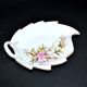 Meissen porcelain dish with pink floral decoration, signed Meissen