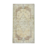 Old floral vintage rug carpet 204x114cm