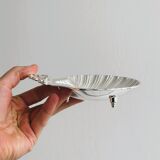 porte savon ou porte bijoux en métal brillant