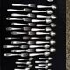 Alfenide 37-piece cutlery set for Christofle Saturne model