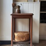 Art Deco bedside table in solid wood