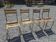 Vintage iron bistro chairs x 4