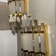 Pair of Benini wall lamps, murano glass Italy 1970s