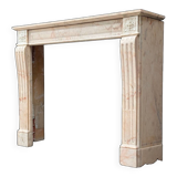 Louis XVI style fireplace in pink marble, circa 1920