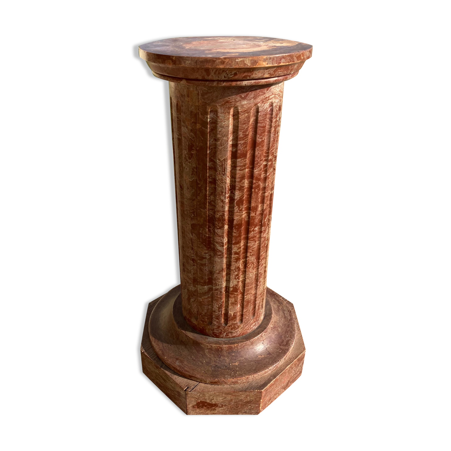 Faux marble column