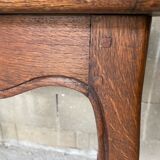 Solid oak desk with a Louis XV 1900 style drawer