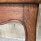 Solid oak desk with a Louis XV 1900 style drawer