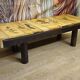 Vintage ceramic coffee table – Roger Capron Vallauris – Herbarium decor – 1950s/60s