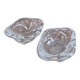 Set of 2 crystal salt cellars from Cristal Bayel.