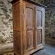 Armoire française ancienne en chêne et pin, fin XIXe siècle