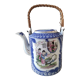 Théière japonaise en porcelaine fine, motifs Geishas, estampillé