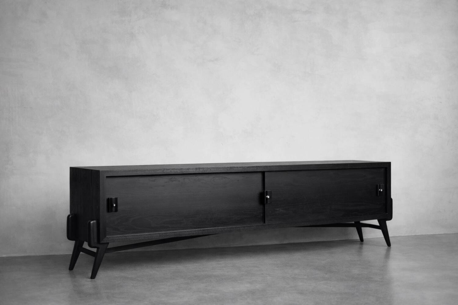 Vintage Mid-Century Scandinavian Modern Dark Oak Sideboard, 1960s