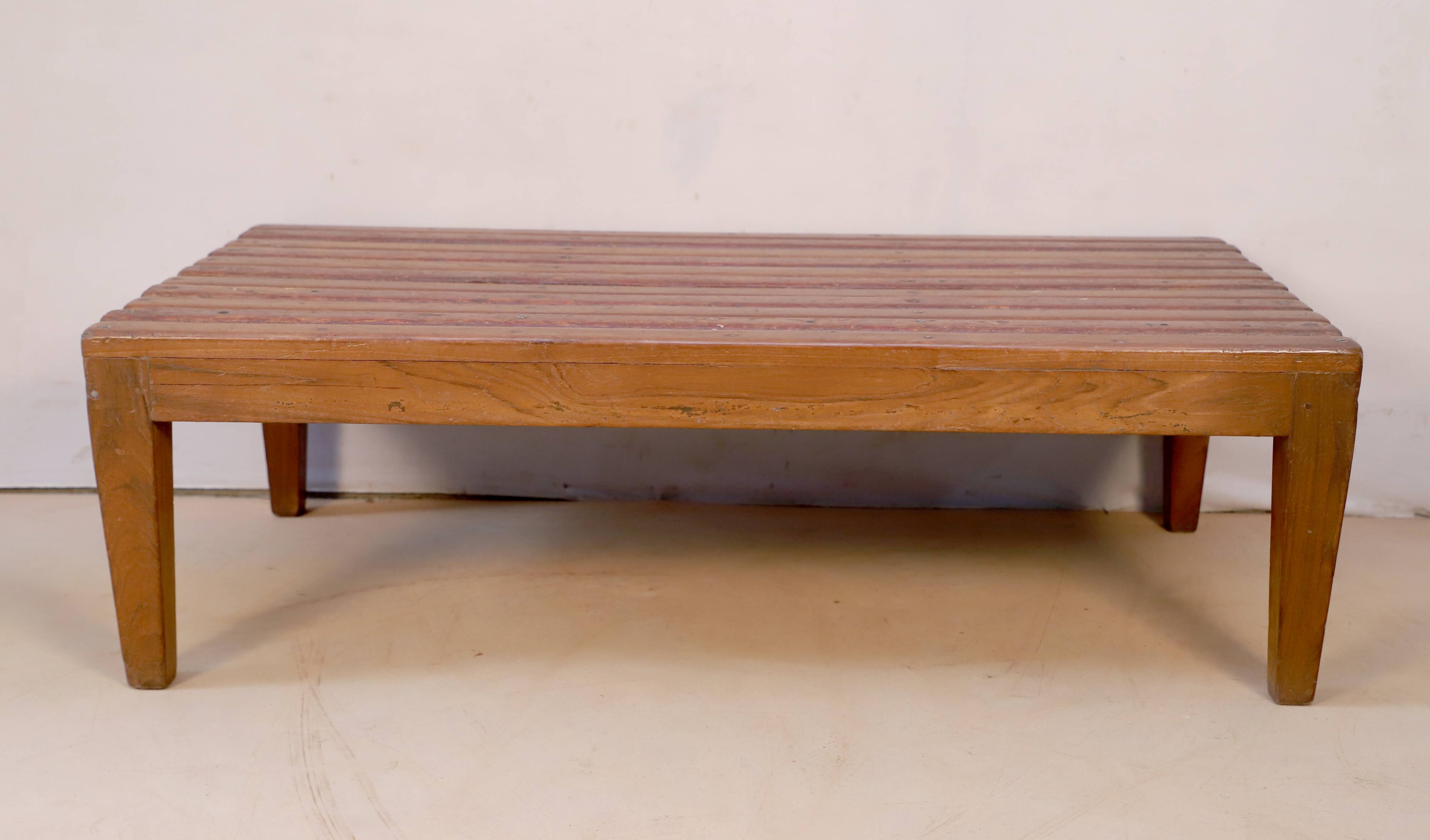 Old Burmese teak bench