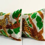 Paire de coussins Ikat