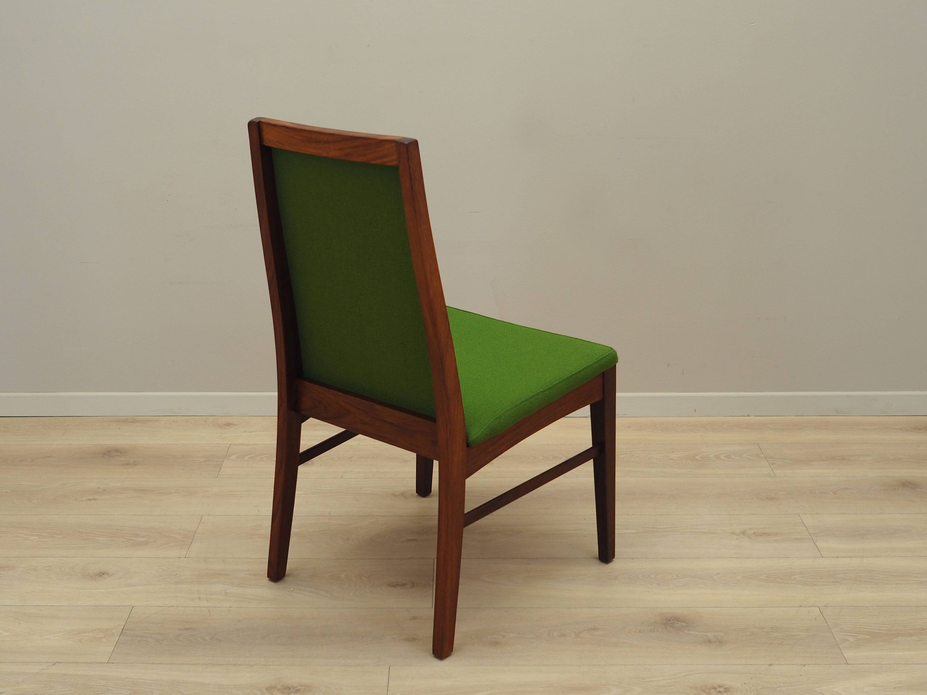 Ensemble de quatre chaises en palissandre, design danois, années 1970, éditeur : Dyrlund