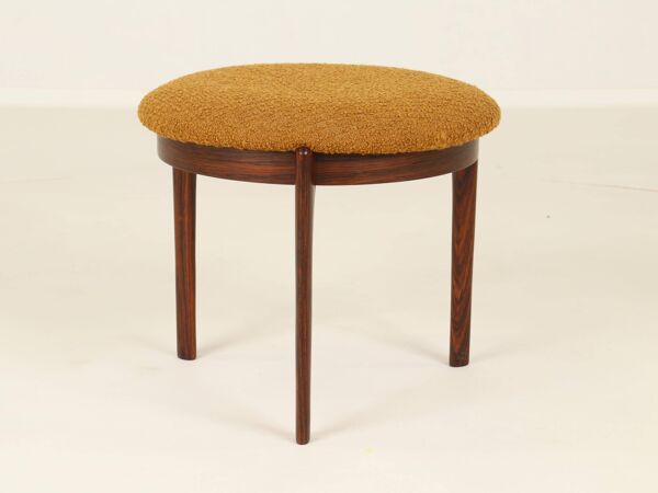 Tabouret, repose-pieds en palissandre, Danemark années 1960