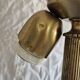 Rococo / Louis XVI brass tripod floor lamp, gilded