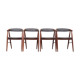 Set of four teak chairs, Danish design, 1960s, designer: Ejner Larsen & Aksel Bender Madsen