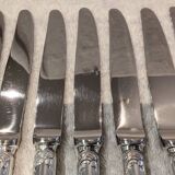 12 Christofle Marly silver plated dessert knives, 19.7cm