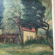Oil painting, woods, signed Bertin 1932, framed