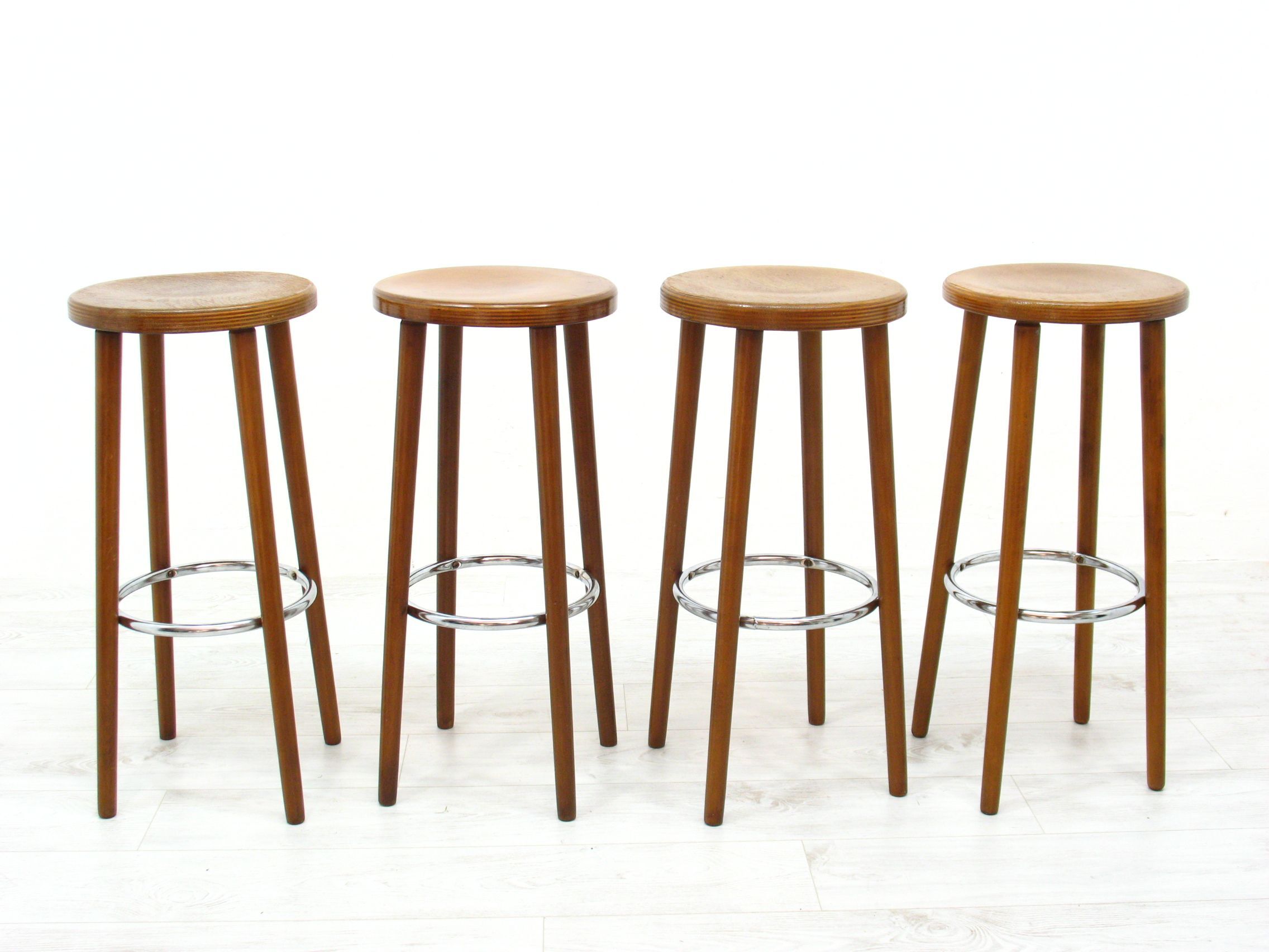 4 bar stools, 1970s