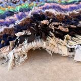 Colorful Boucherouite Moroccan rug - 89 x 202 cm