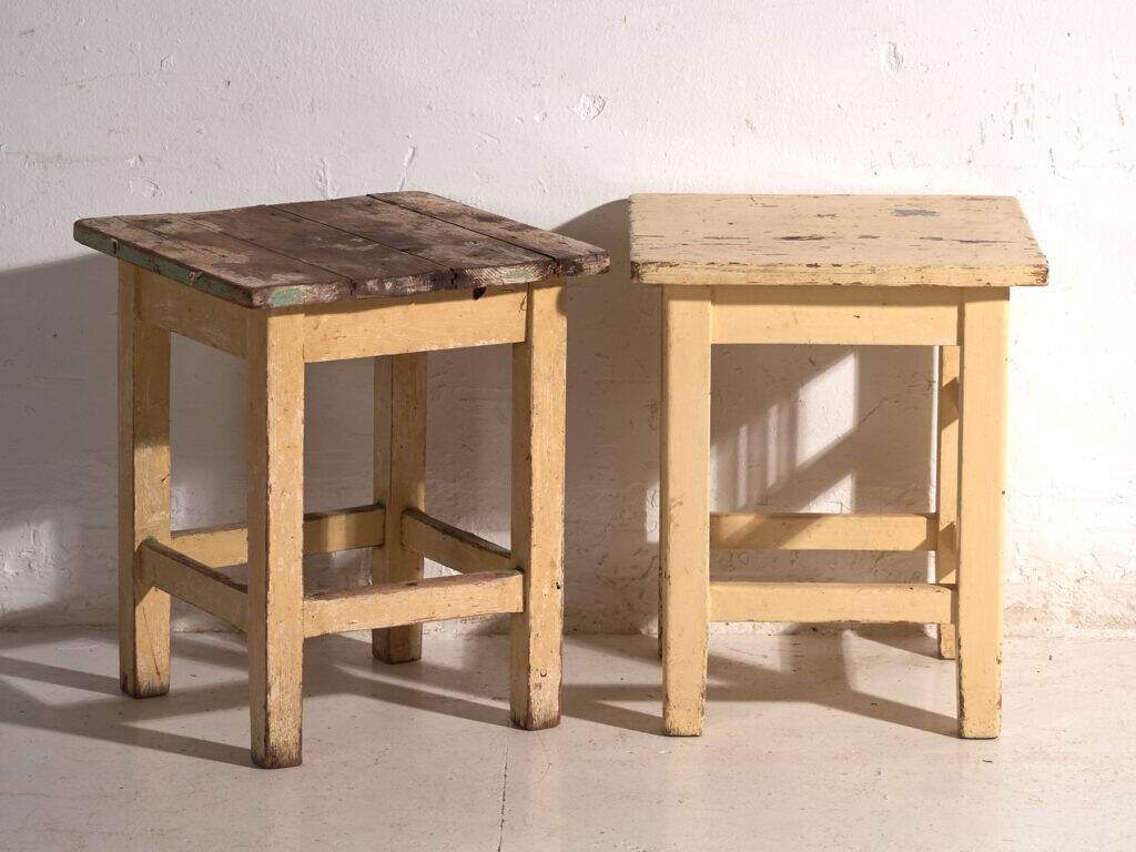 Antique pine bedside tables – Central Europe, circa 1940 #17