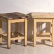Antique pine bedside tables – Central Europe, circa 1940 #17
