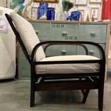 Multi-position relaxation armchair from the 1930s/40s in teak.