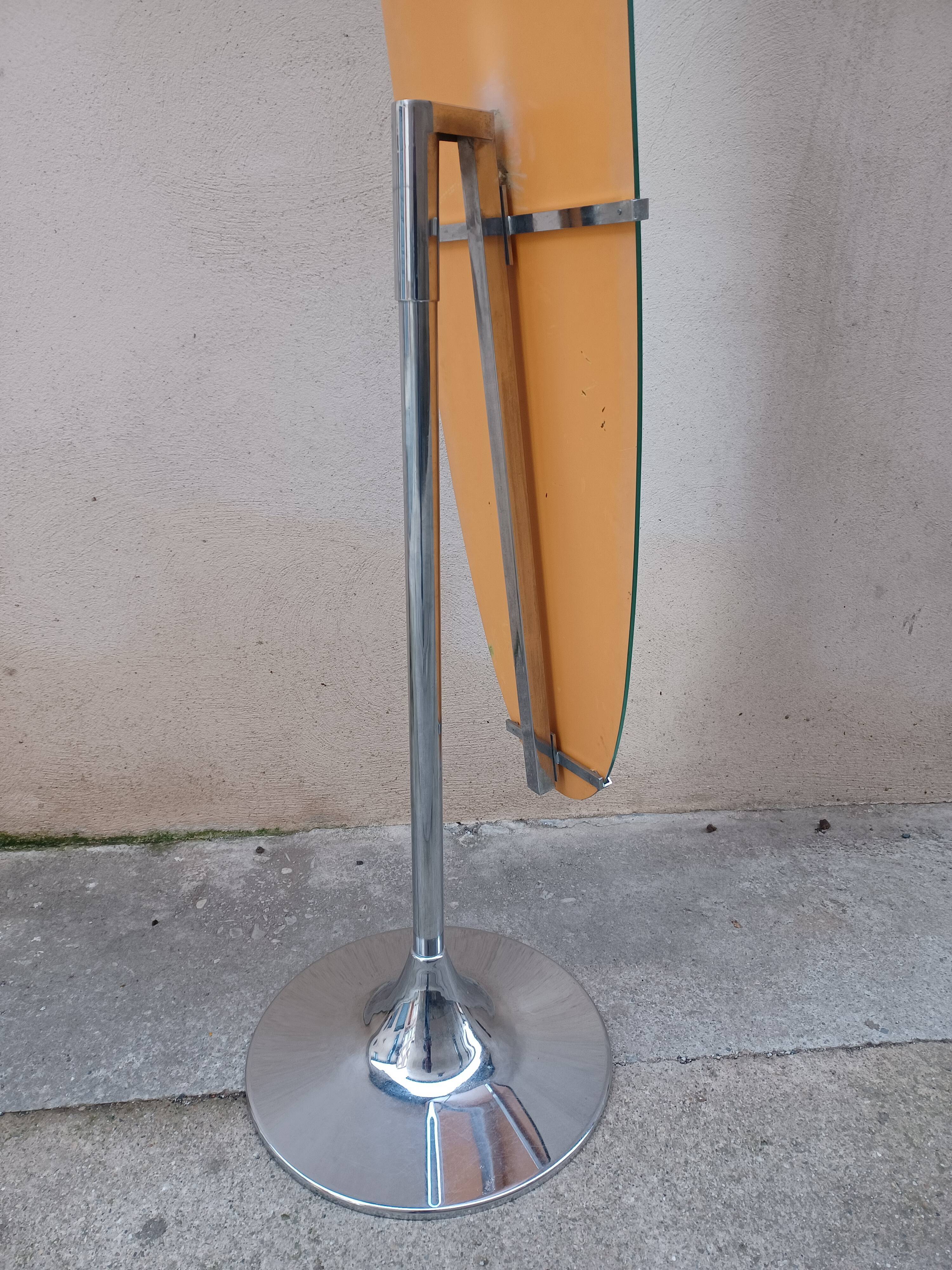 Large free-standing mirror, 1970 45x178cm