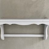 Old patinated wooden shelf