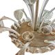 4-light glass chandelier attributed to Murano, 20th century