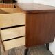 Pair of night table feet compass bedside end of vintage sofa old 1950 1960 retro