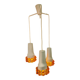 Suspension métal et verre de murano