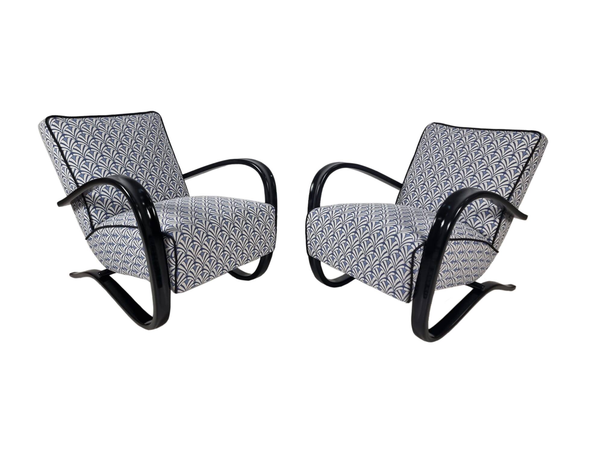 H 269 Armchairs by Jindřich Halabala for Up Závody, 1940s, Set of 2