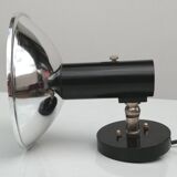 Adjustable black and chrome wall light from Raak, vintage 1960.