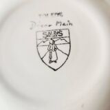 Vintage french 1960s stalins toledo - toledo dessert bowls black olive leaf