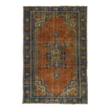 Turkish Anatolian Handmade Vintage Area Rug 285 cm x 185 cm