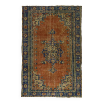 Tapis turc anatolien vintage fait main 285 cm x 185 cm