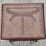 Cross-footed cane stool