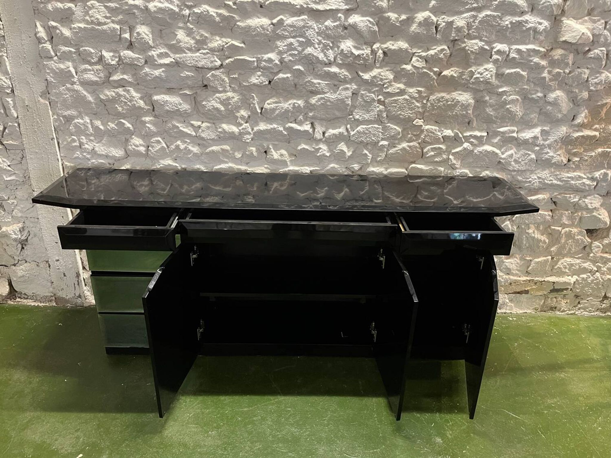 Enfilade années 80 laquée