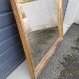 Gilded carved wooden mirror