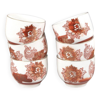 Lot de 6 tasses de thé, JAPON