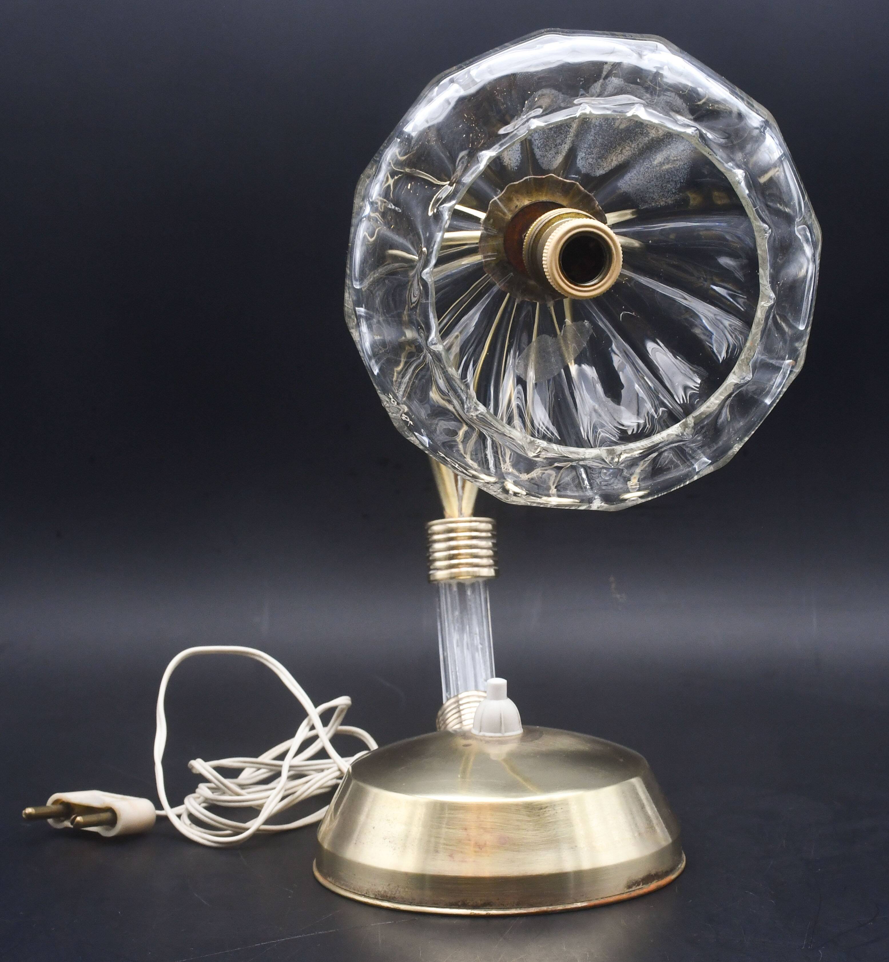 Art Decò Murano Glass Barovier e Toso Table Lamp, 1940