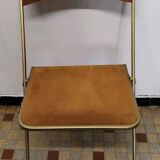 Antique Folding Opera Chair - Velvet Seat 70s Vintage