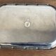 Silver-plated faux bamboo tray USA 1970 Hollywood Regency
