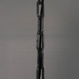 Industrial hanging lamp with enamelled steel shade