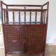 Support buffet bibus woven rattan 2 doors in caning - vintage 60s/70s