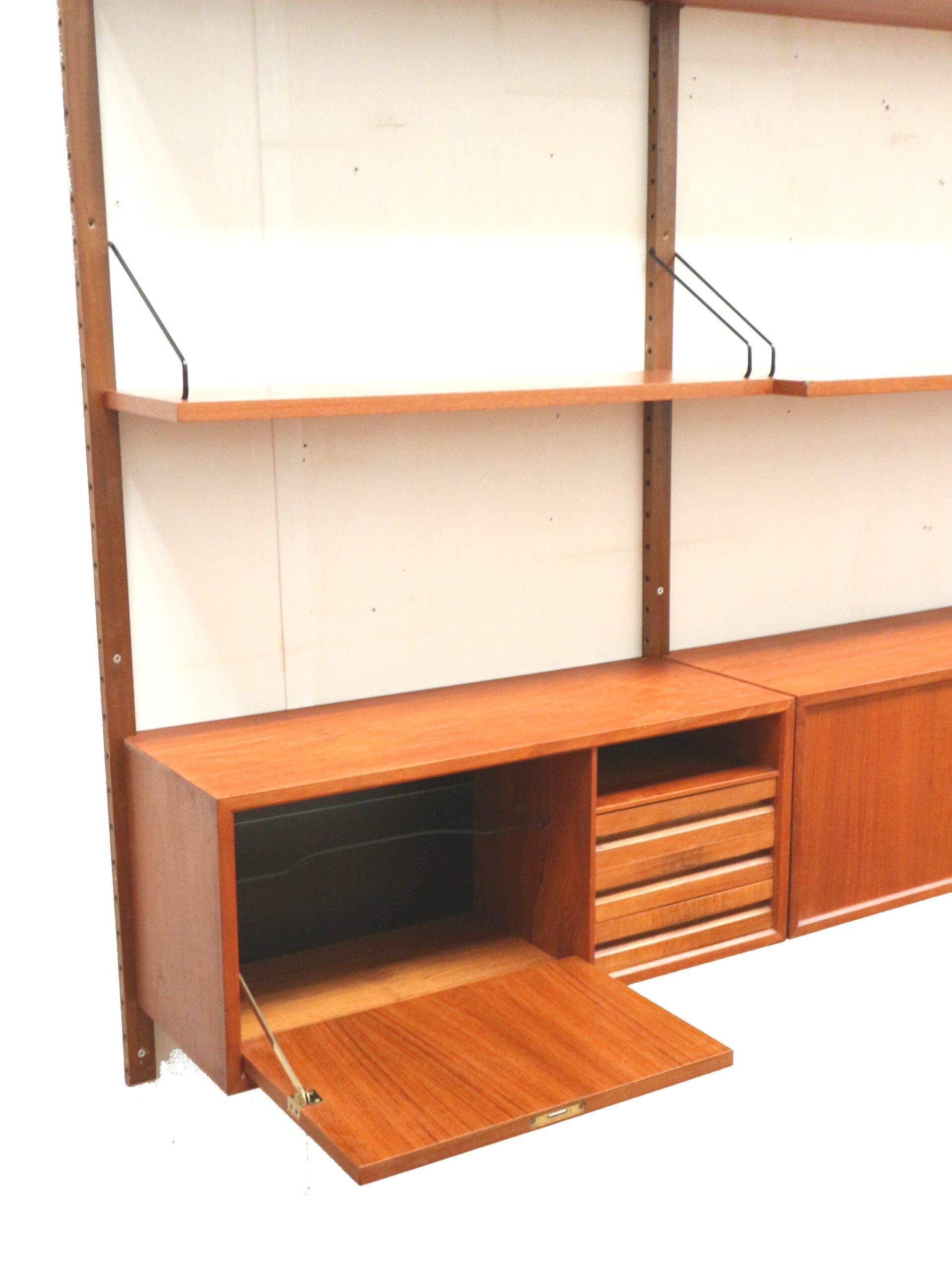 Large vintage wall system designed by Poul Cadovius for Cado Denmark.