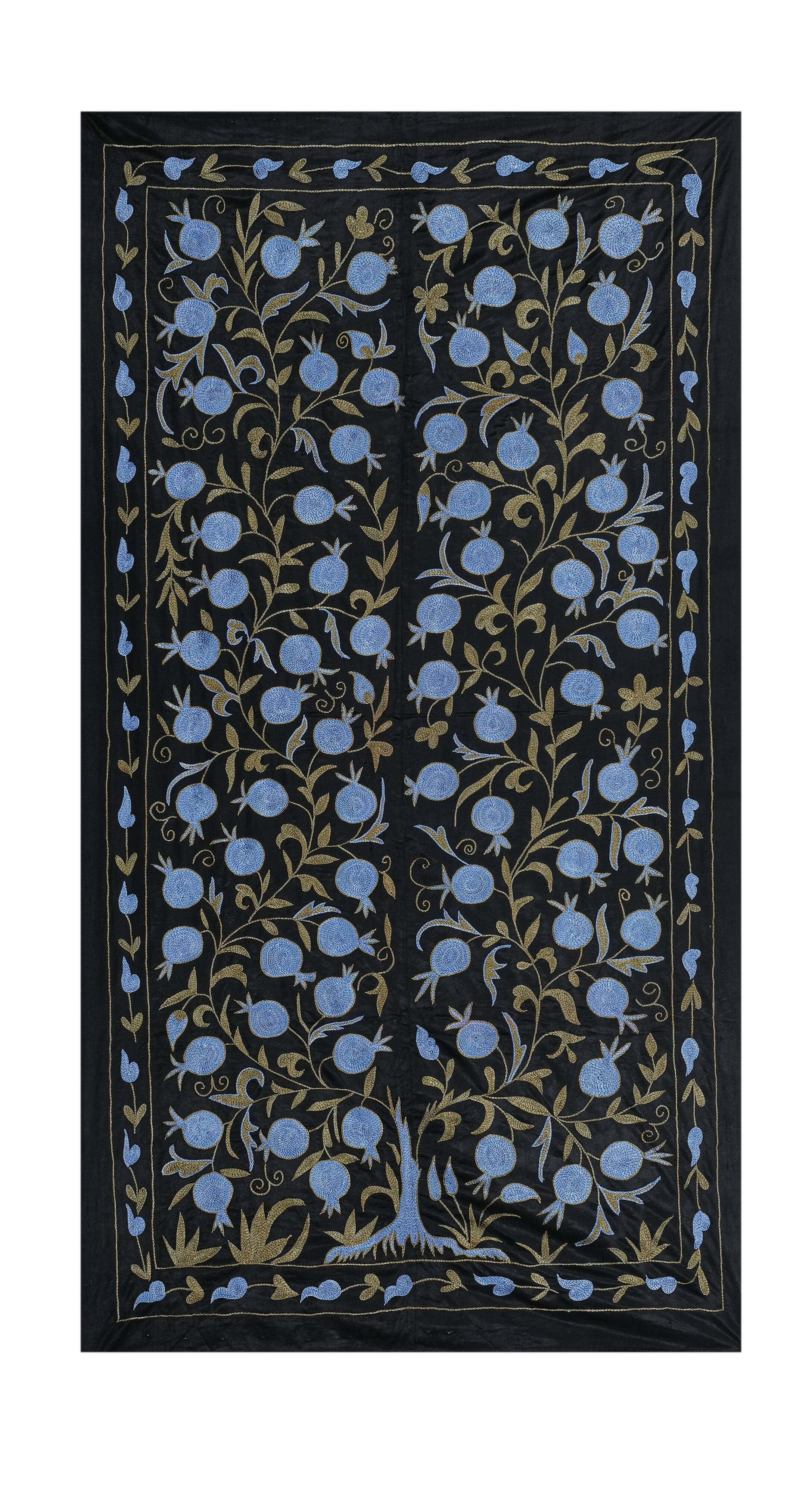 Hand knotted rug, vintage Turkish rug 103x186 cm